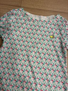 Masters Kids Girls Ditsy Floral Short Sleeve Shift Dress Performance Size M